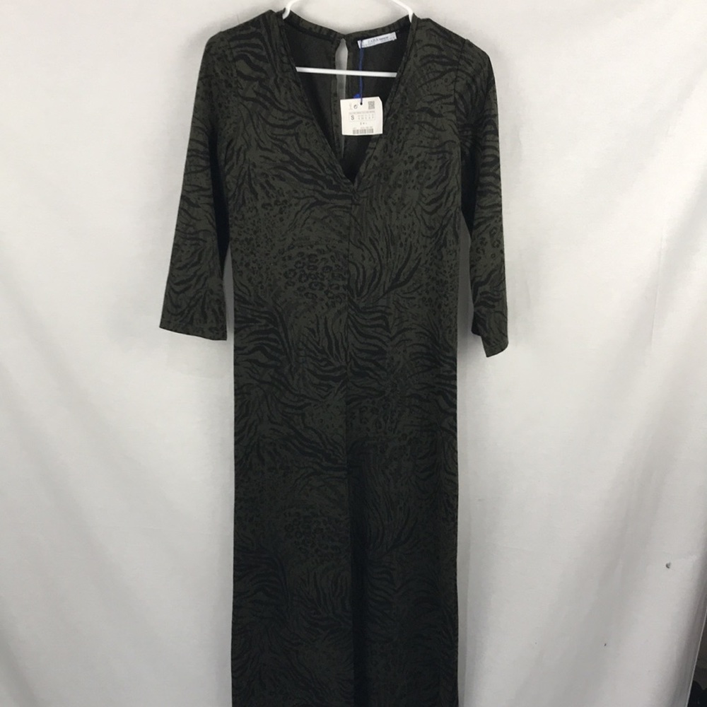 Zara jumpsuit small NWT animal print - Picture 3 of 11